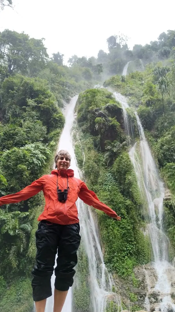 Twin waterfall in Panbang